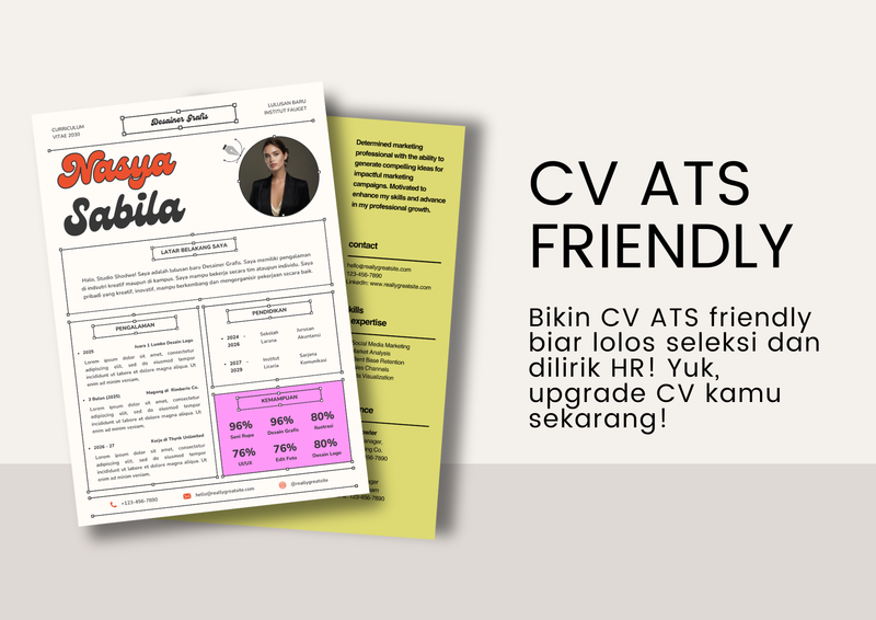 Highlight image 1 for Jasa Bikin CV ATS Friendly + BONUS GRATIS SURAT LAMARAN