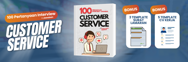 Highlight image for E-book 100 Pertanyaan Interview + Jawaban Posisi Customer Service (BONUS SURAT LAMARAN & TEMPLATE CV)