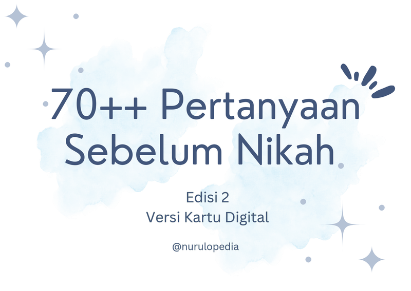 Highlight image for 70++ Pertanyaan Sebelum Nikah Edisi 2 
