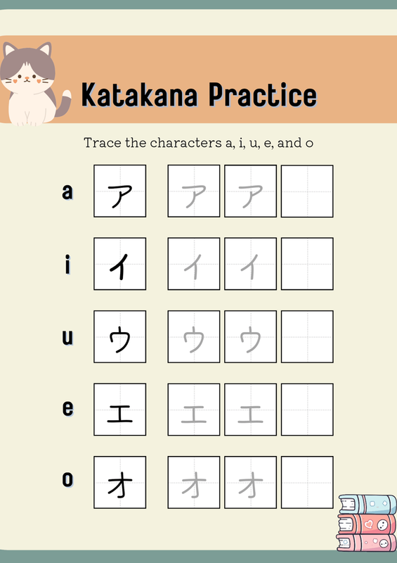 Highlight image for Katakana Practice for Beginner