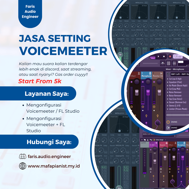 Highlight image 1 for Jasa Setting Voicemeeter + FL Studio