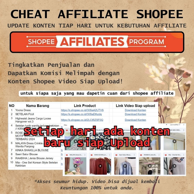 Highlight image for CHEAT AFFILIATE SHOPEE