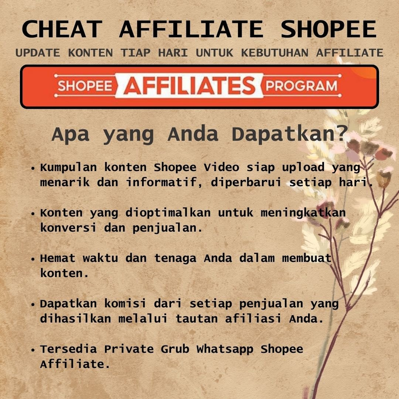 Highlight image for CHEAT AFFILIATE SHOPEE
