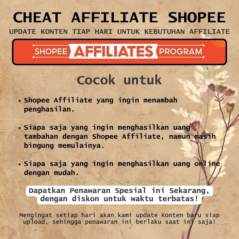 Highlight image for CHEAT AFFILIATE SHOPEE