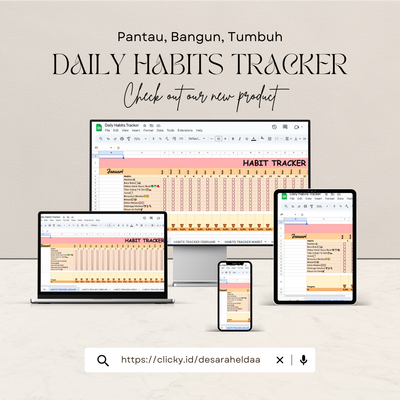 image for Template Daily Habits Tracker button