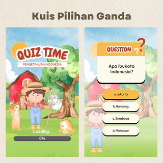 image for [49K] Template video animasi kuis pilihan ganda button