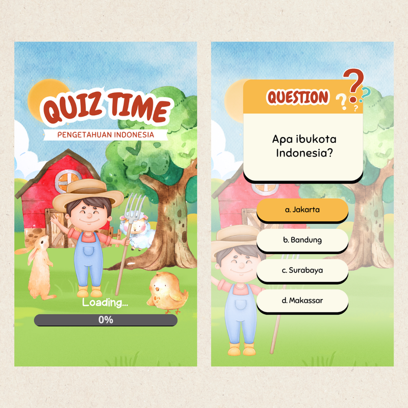Highlight image for Template Video Animasi Kuis Pilihan Ganda