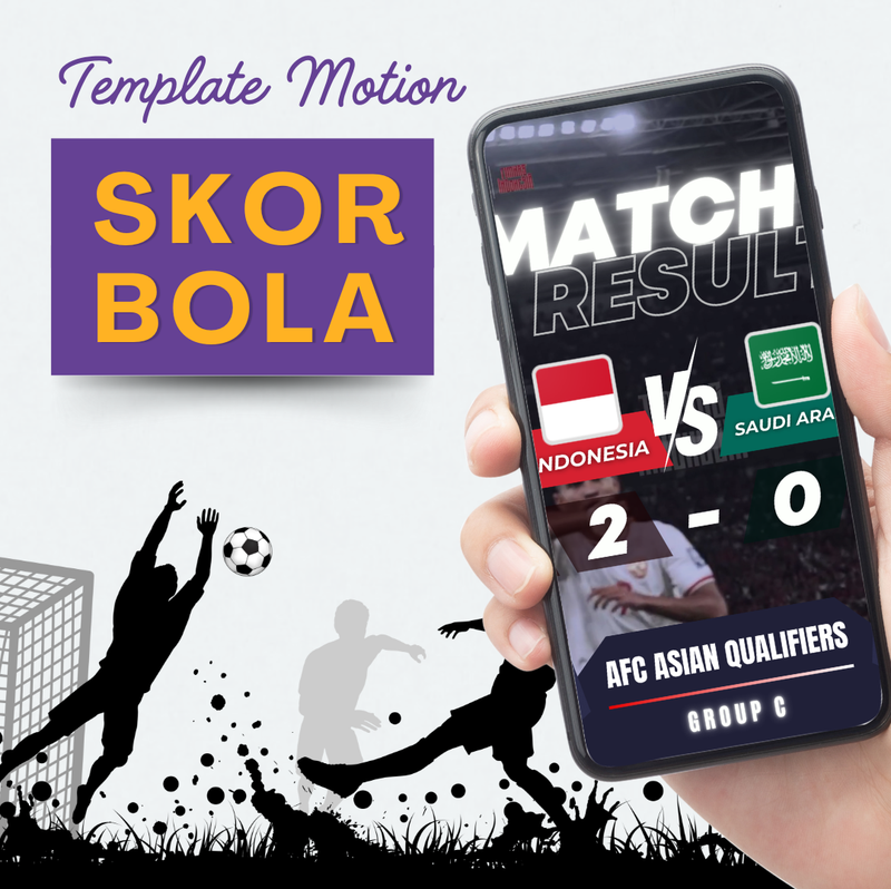 Highlight image for Template Canva - Video Motion Graphic Skor Bola dan Peringkat Grup