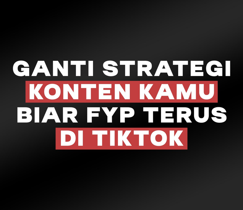 Highlight image for E-Book | Strategi Dan Ide Konten Biar FYP Terus Di Tiktok