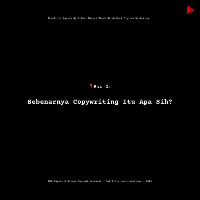 Highlight image for [EBOOK] 2.0 Belajar Copywriting for Newbie - FREE Video Class - WA Group Akses Selamanya