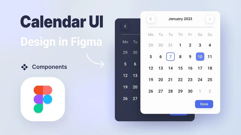 Highlight image for Calender UI Template for FREE