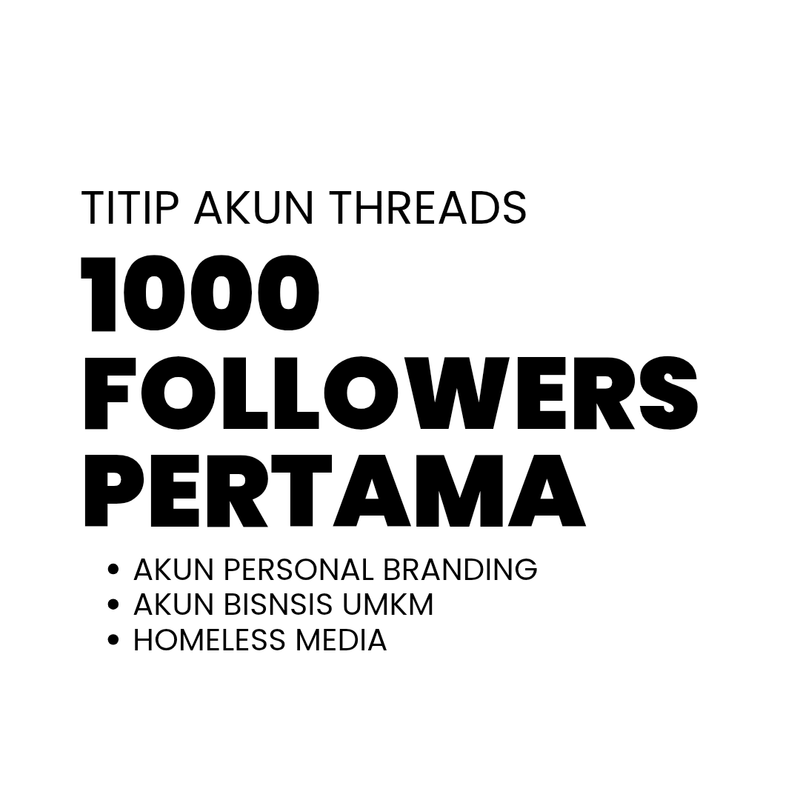Highlight image for TITIP AKUN THREADS BAPACK2 KREATOR (PEKANAN)