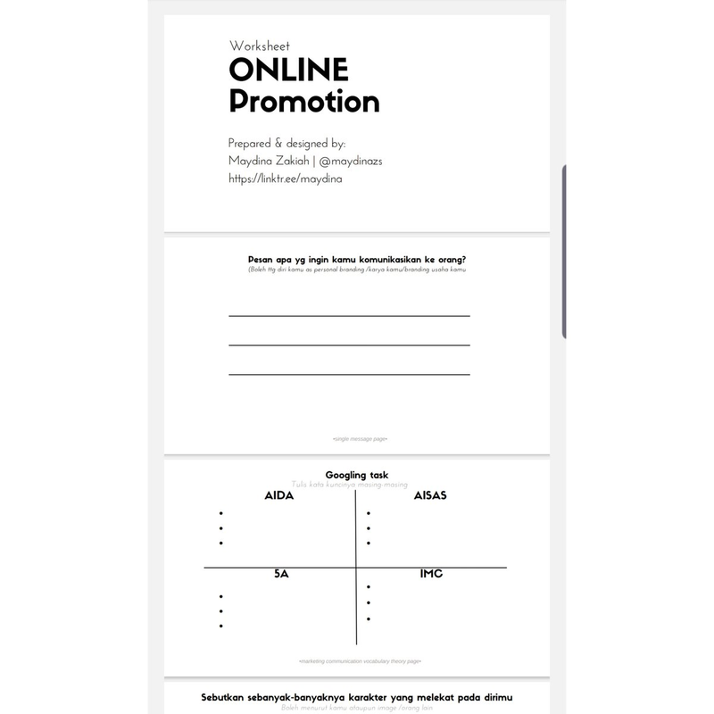 Highlight image for [FREE Worksheet] Online Promotion vers PDF