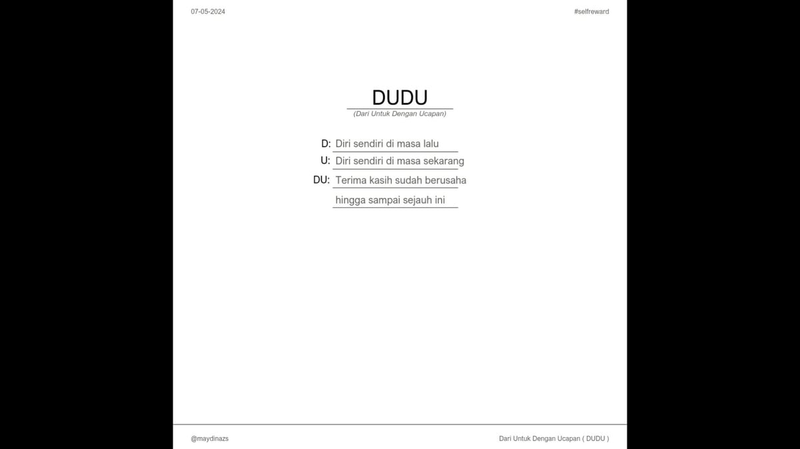 Highlight image for [FREE Template] DUDU for myself