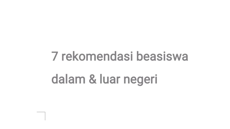 Highlight image 1 for [Free content] 7 Referensi beasiswa dalam & luar negeri