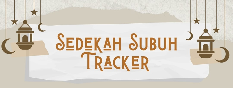 Highlight image for PRINTABLE SEDEKAH SUBUH TRACKER