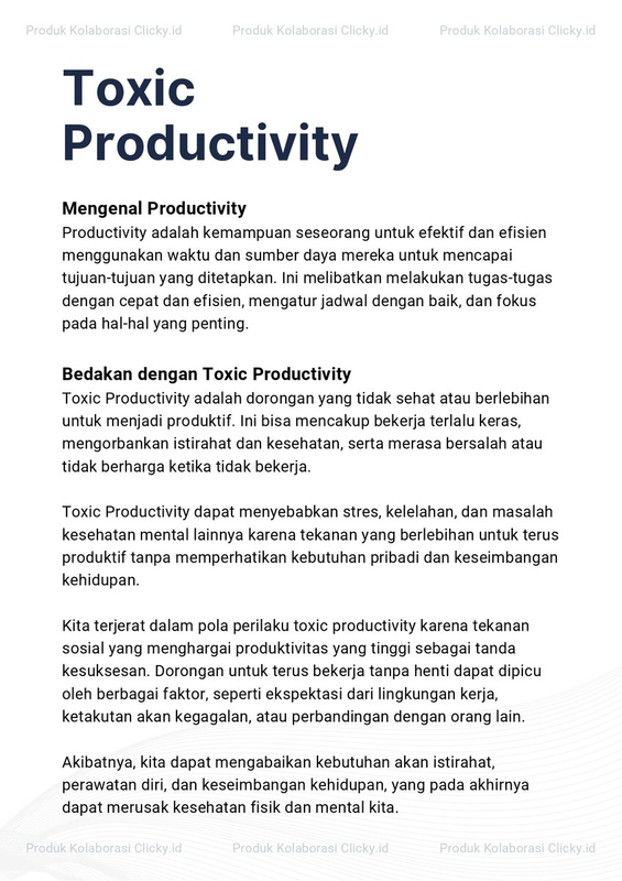 Highlight image for [E-Book] Cara Atasi Malas agar 10x Lebih Produktif