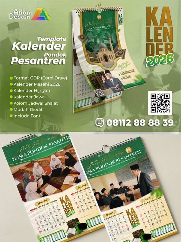 Image for Template kalender Pondok Pesantren Cucumber 2026