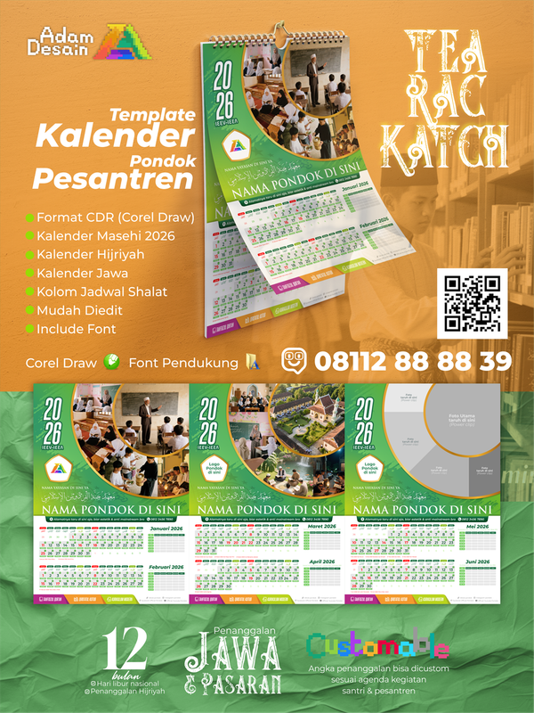 Image for Template kalender Pondok Pesantren Tearackatch 2026