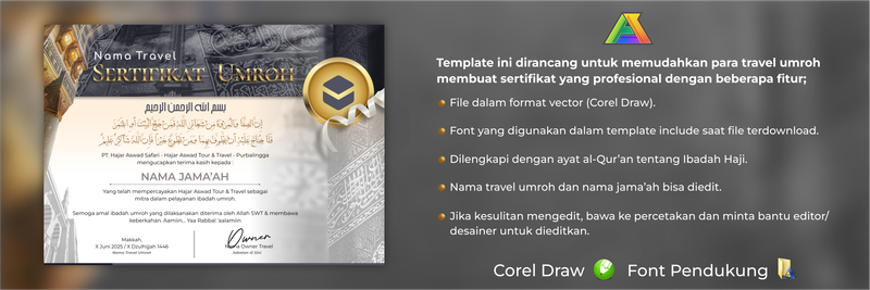 Image for Sertifikat Umroh Zamzam