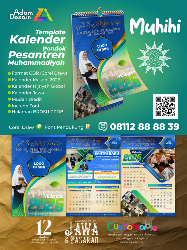 Image for Template Kalender Pon Pes Muhammadiyah Muhihi 2026