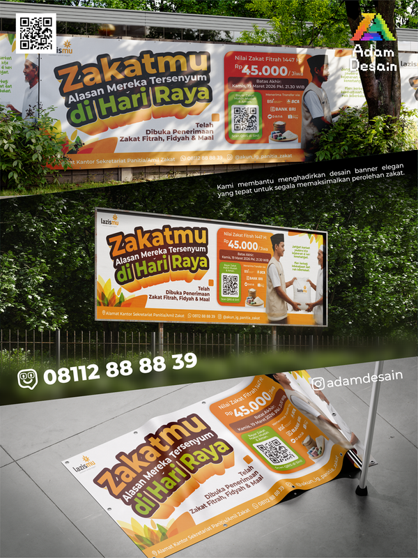 Image for Template Desain Banner Zakat Lazismu