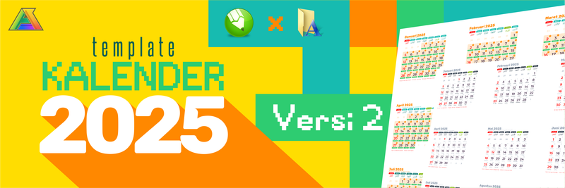 Highlight image 1 for Template Kalender 2025 Vector Versi 2 (Editable)