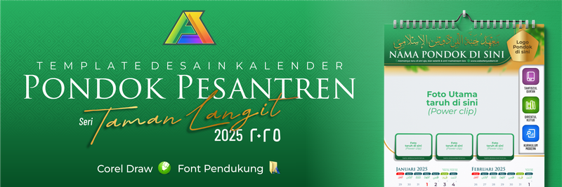 Highlight image for Template Desain Kalender 2025 Pondok Pesantren Taman Langit