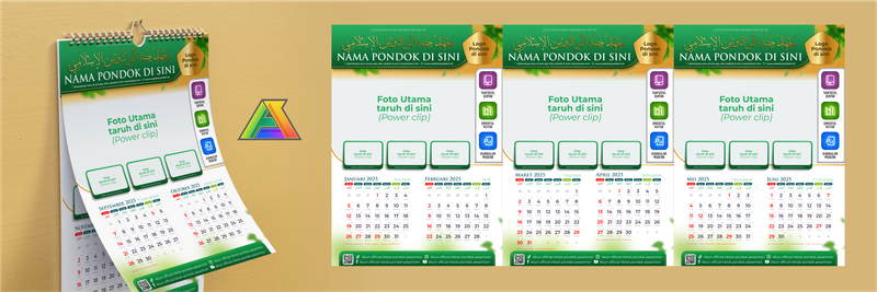 Highlight image for Template Desain Kalender 2025 Pondok Pesantren Taman Langit