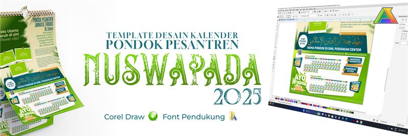 Highlight image 1 for Template Desain Kalender Pondok Pesantren 2025 Nuswapada