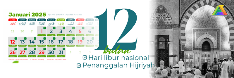 Highlight image 3 for Template Desain Kalender Pondok Pesantren 2025 Nuswapada