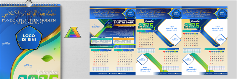 Highlight image 2 for Template Desain Kalender Pondok Pesantren Muhammadiyah 2025