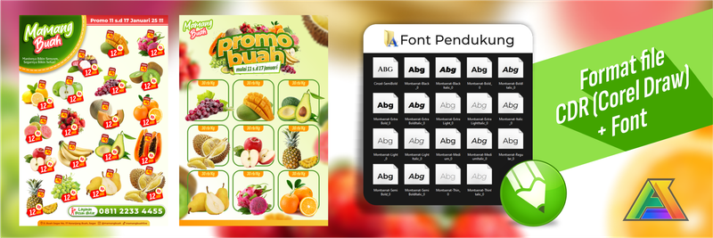 Highlight image 4 for Template Desain Katalog Buah Editable