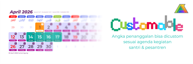 Highlight image for Template Desain Kalender 2026 untuk Pondok Pesantren Blueberry