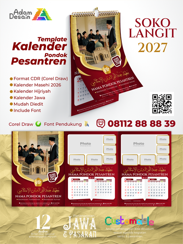 Highlight image for Template Desain Kalender 2027 Pondok Pesantren Soko Langit
