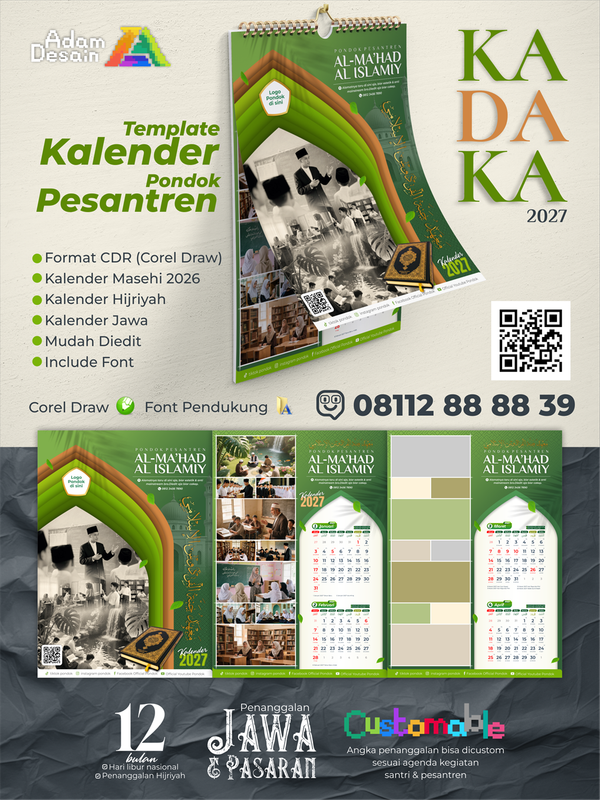 Highlight image for Template Desain Kalender 2027 Pondok Pesantren Kadaka