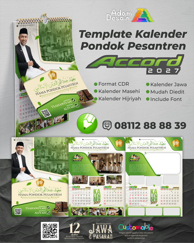 Highlight image for Template Desain Kalender 2027 Pondok Pesantren ACCORD