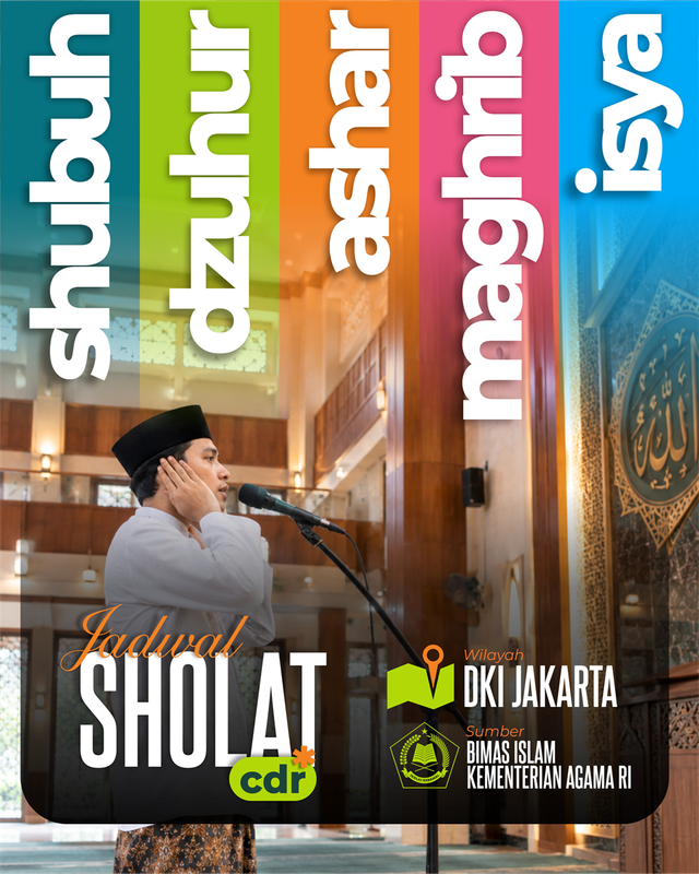 Highlight image for Jadwal Sholat DKI Jakarta 2027 CDR