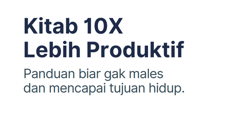 Highlight image for KITAB 10X LEBIH PRODUKTIF