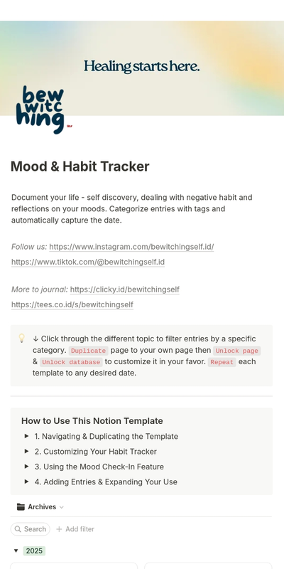Highlight image for [Notion Template] Eliminating Bad Habits & Addictions