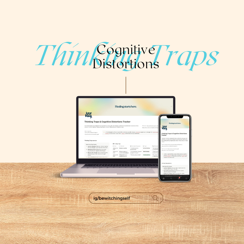Highlight image for [Notion Template] Thinking Traps and Cognitive Distortions Tracker 