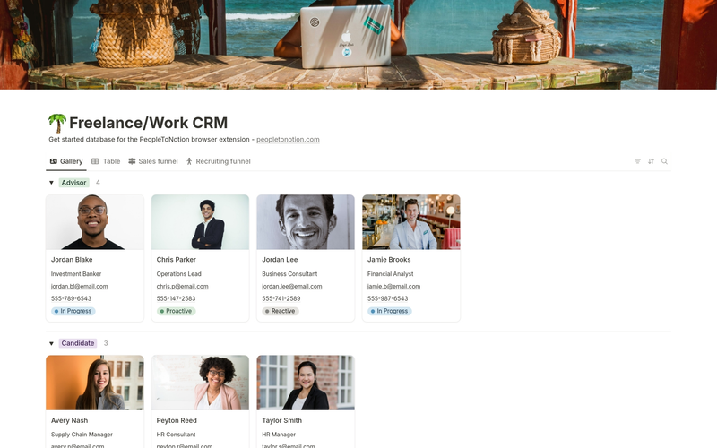 Highlight image 3 for [Notion Template] Personal CRM for Friends & Networking – Keep In Touch, Remember Details, Deepen Bonds