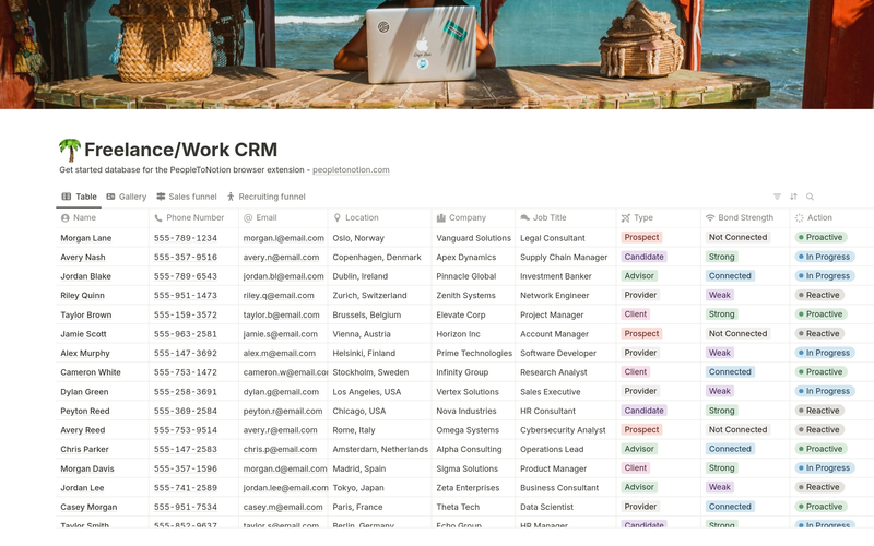Highlight image 4 for [Notion Template] Personal CRM for Friends & Networking – Keep In Touch, Remember Details, Deepen Bonds