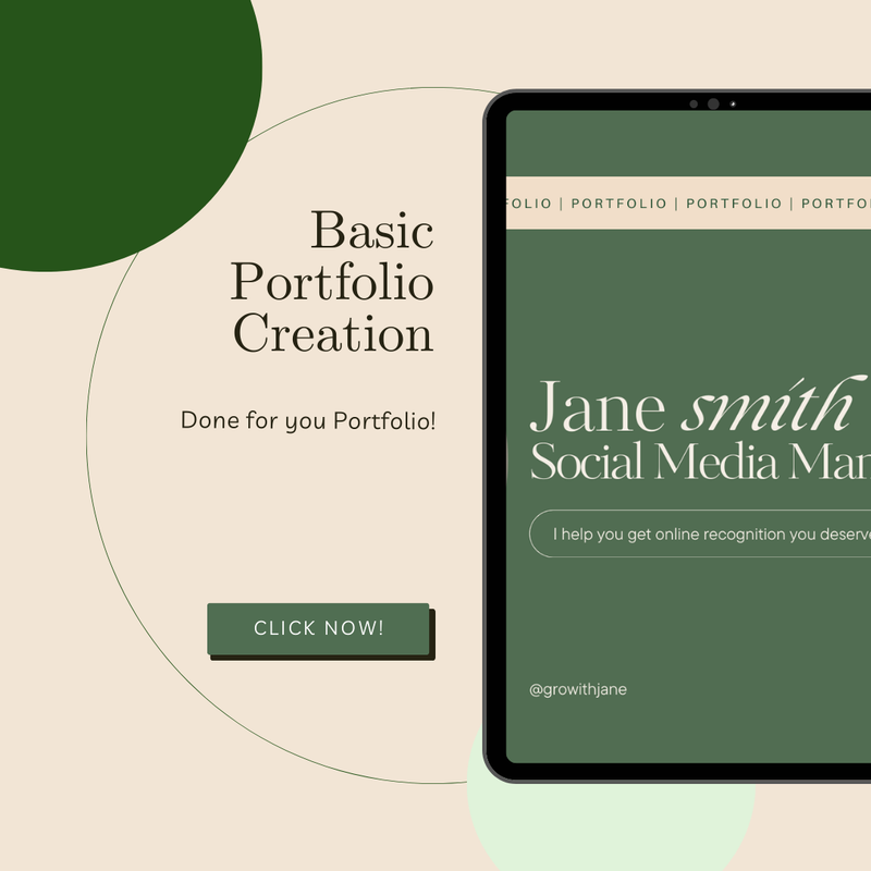 [FREE] Basic Portfolio Guide | Clicky
