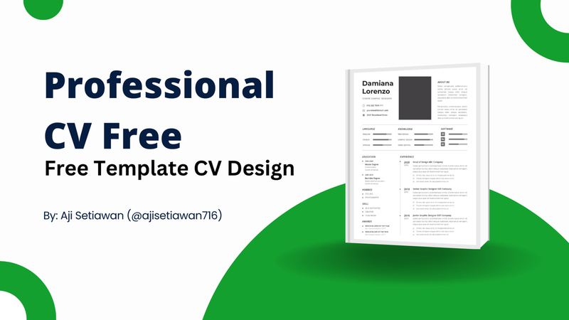 [Free] Professional CV Free Template
