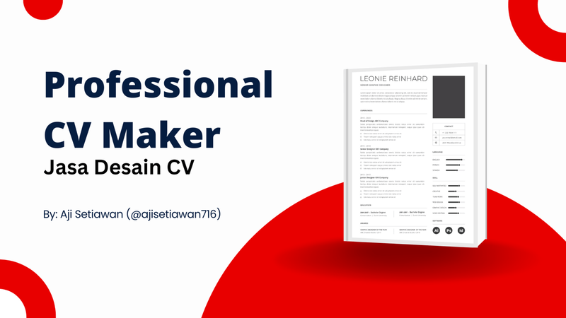 Highlight image for [Services] CV Professional Maker (Jasa Desain CV) - Paket 1