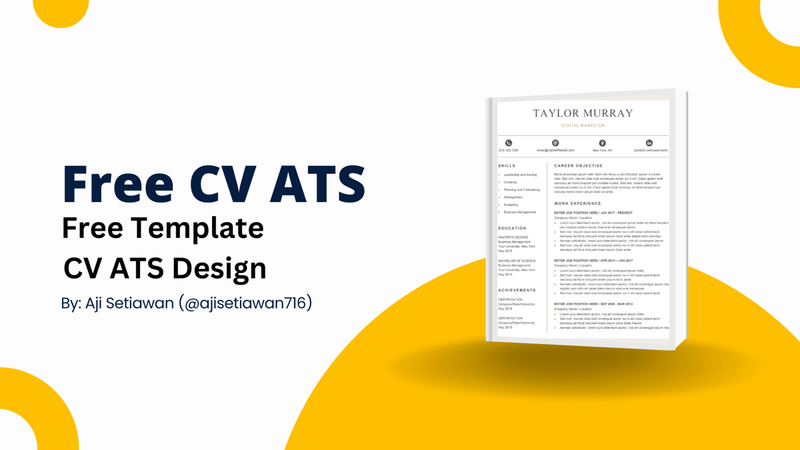 Highlight image for [Free] ATS CV Free Template