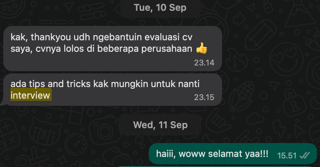 Image 4 for Testimoni teman CV