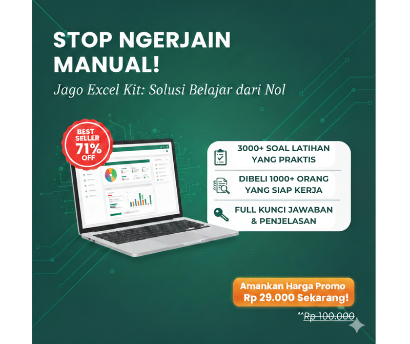 Highlight image for Jago Excel Kit | Biar Kerjaan Excel Nggak Lagi Manual