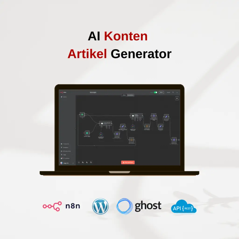 Highlight image 1 for n8n AI Agent -  Content Article Generator